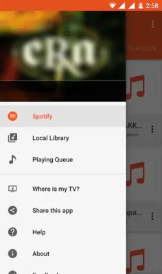 TuneCast DLNA Music Player android App screenshot 0