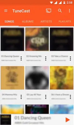 TuneCast DLNA Music Player android App screenshot 2